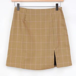 Lulus plaid skirt